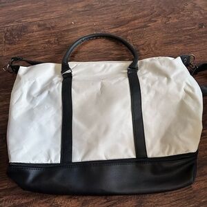 DSW Black and White Duffel Bags